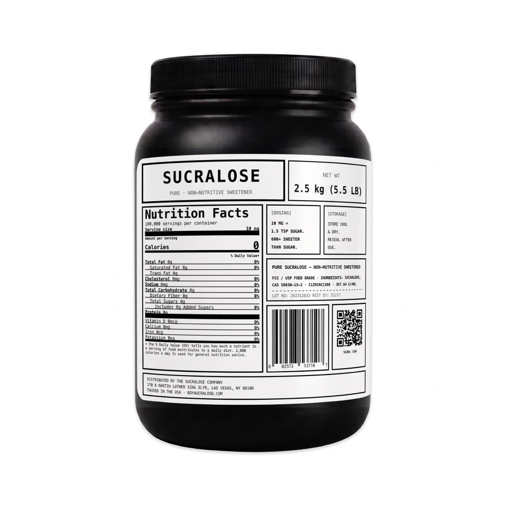 Pure Sucralose Powder — 2.5kg Jar