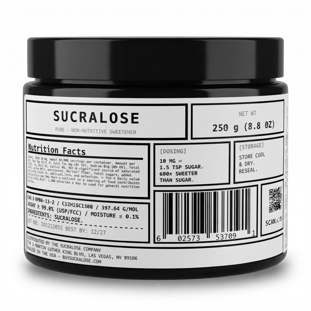 Pure Sucralose Powder — 250g Jar