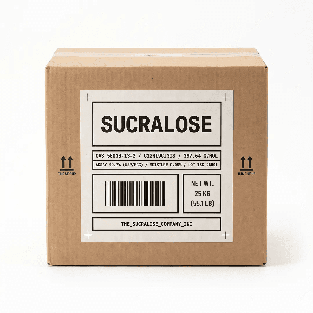 Pure Sucralose Powder — 25kg Box