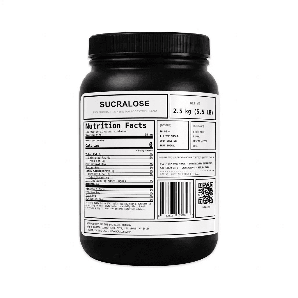 Sucralose 15% Blend — 2.5kg Jar